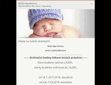 Tablet Screenshot of fortova-detskylekar.cz